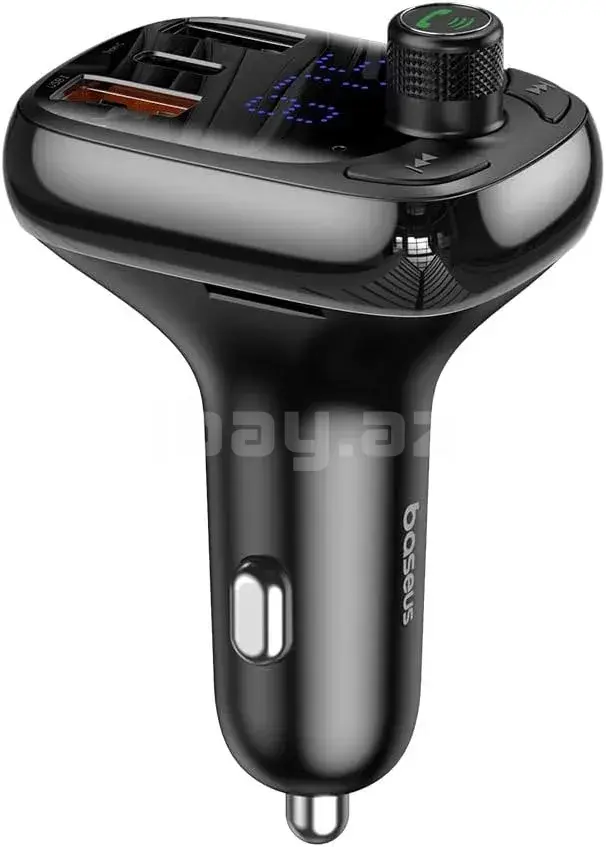 Baseus S-13 CCMT000101 Bluetooth 5.0 FM-модулятор Автомобильное ЗУ 36W QC PD Type-C Black