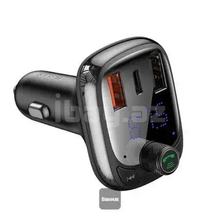 Baseus S-13 CCMT000101 Bluetooth 5.0 FM-модулятор Автомобильное ЗУ 36W QC PD Type-C Black 2