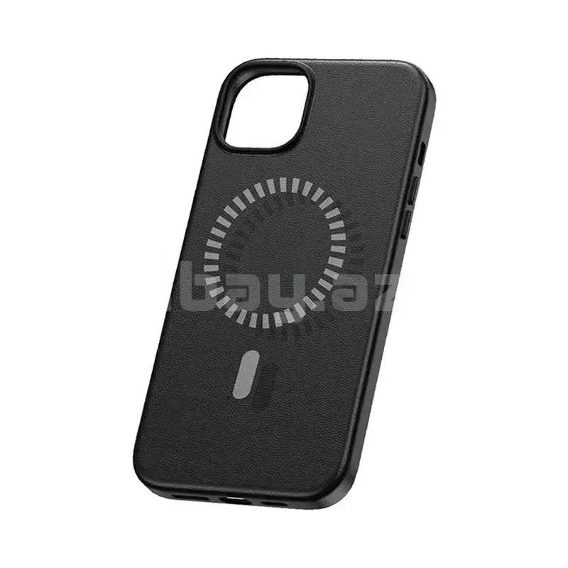 Baseus Fauxther Series P60157305113-01 Магнитный чехол для iPhone 15 Pro Черный