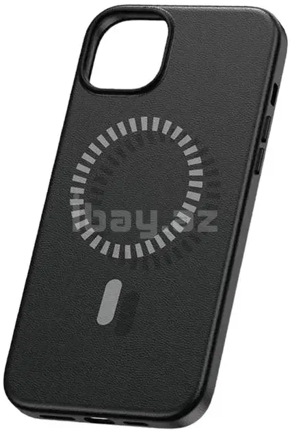 Baseus Fauxther Series P60157305113-03 Магнитный чехол для iPhone 15 Pro Max Черный