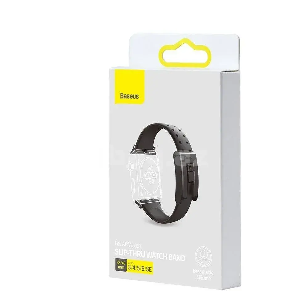 Baseus Slip-Thru LBWSE-01 Apple Watch 38/40/41 mm Silikon Kəmər