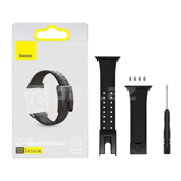 Baseus Slip-Thru LBWSE-A01 Силиконовый ремешок для Apple Watch 42/44/45/49 мм