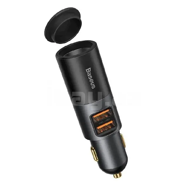Avtomobil şarj cihazı Baseus CCBT-D0G Dual USB Car Charger Black