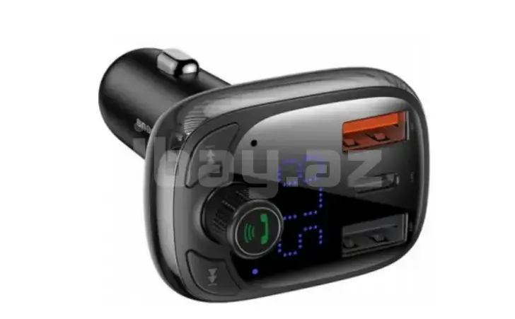 Baseus S-13 CCTM-B01 Bluetooth 5.0 FM Modulyator + Type-C Avtomobil Şarj Cihazı