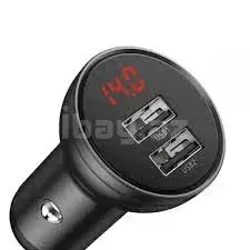 Baseus Smart Digital Display Dual USB CCBX-B0G 45W Sürətli Avtomobil Şarj Cihazı 3
