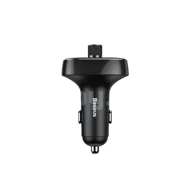 Baseus CCALL-TM01 T-Typed Bluetooth FM Transmitter Dual USB Avtomobil Şarj Cihazı