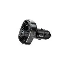 Baseus CCALL-TM01 T-Typed Bluetooth FM Transmitter Dual USB Avtomobil Şarj Cihazı 2