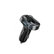 Baseus CCALL-TM01 T-Typed Bluetooth FM Transmitter Dual USB Avtomobil Şarj Cihazı 3