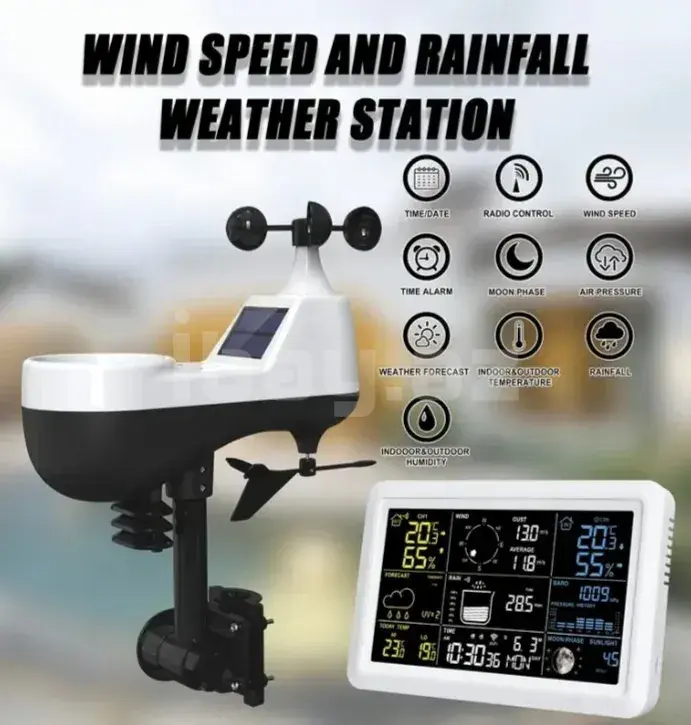 BALDR Professional Rəqəmsal Meteoroloji Stansiya (Simsiz Sensorlu)