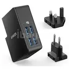 Anker PowerPort 4 Lite 27W 4-Port USB Şarj Cihaz