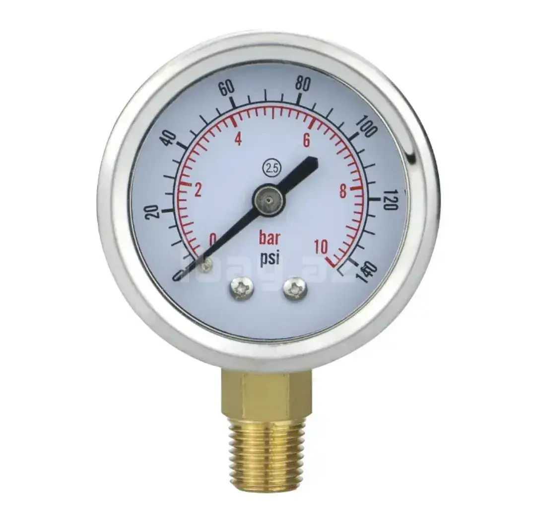 MAIRUIKE Professional Yüksək Təzyiq Manometri (0-600 Bar / 8600 PSI)