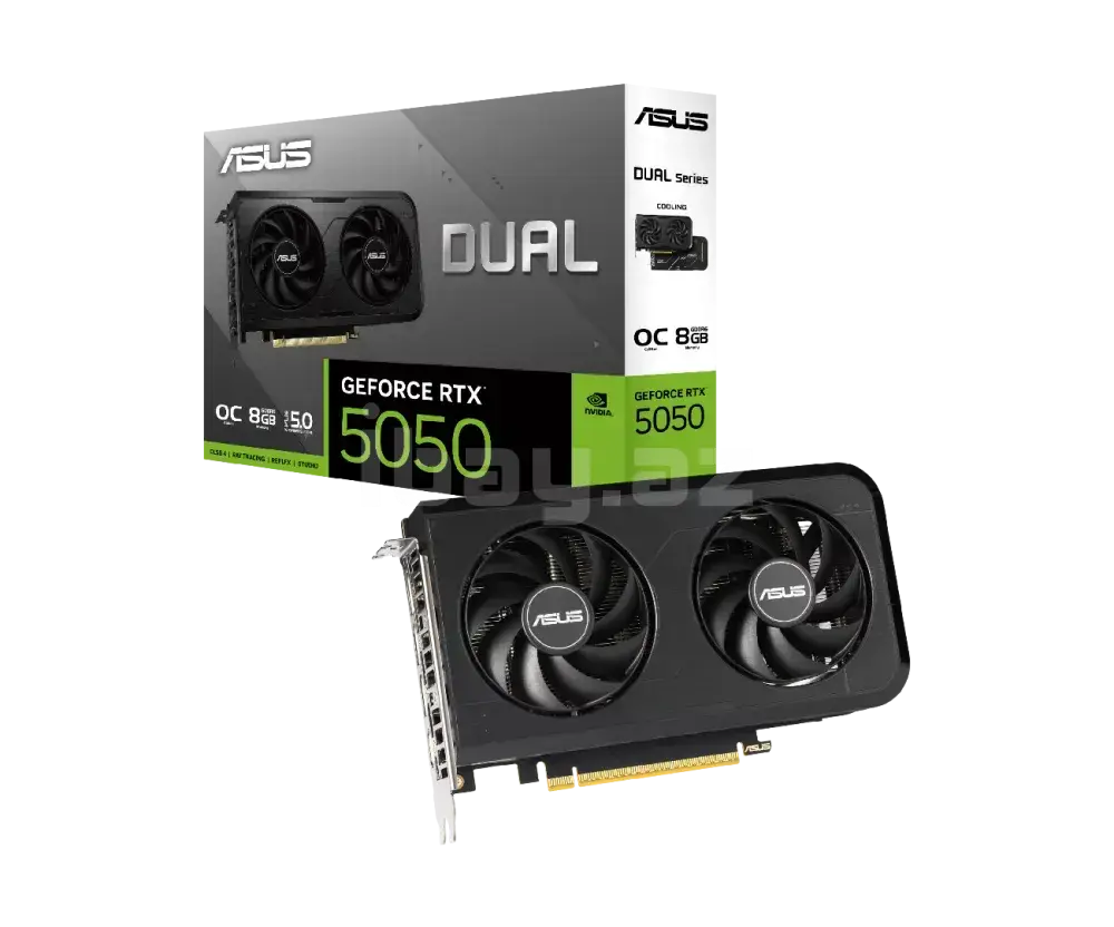 ASUS Dual GeForce RTX 5050 OC Edition 8GB GDDR6 90YV0N72-M0NA00 Videokart