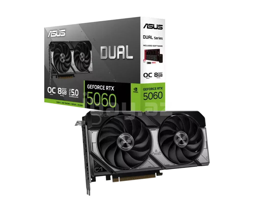 ASUS Dual GeForce RTX 5060 8GB GDDR7 OC Edition 90YV0N12-M0NA00 Videokart