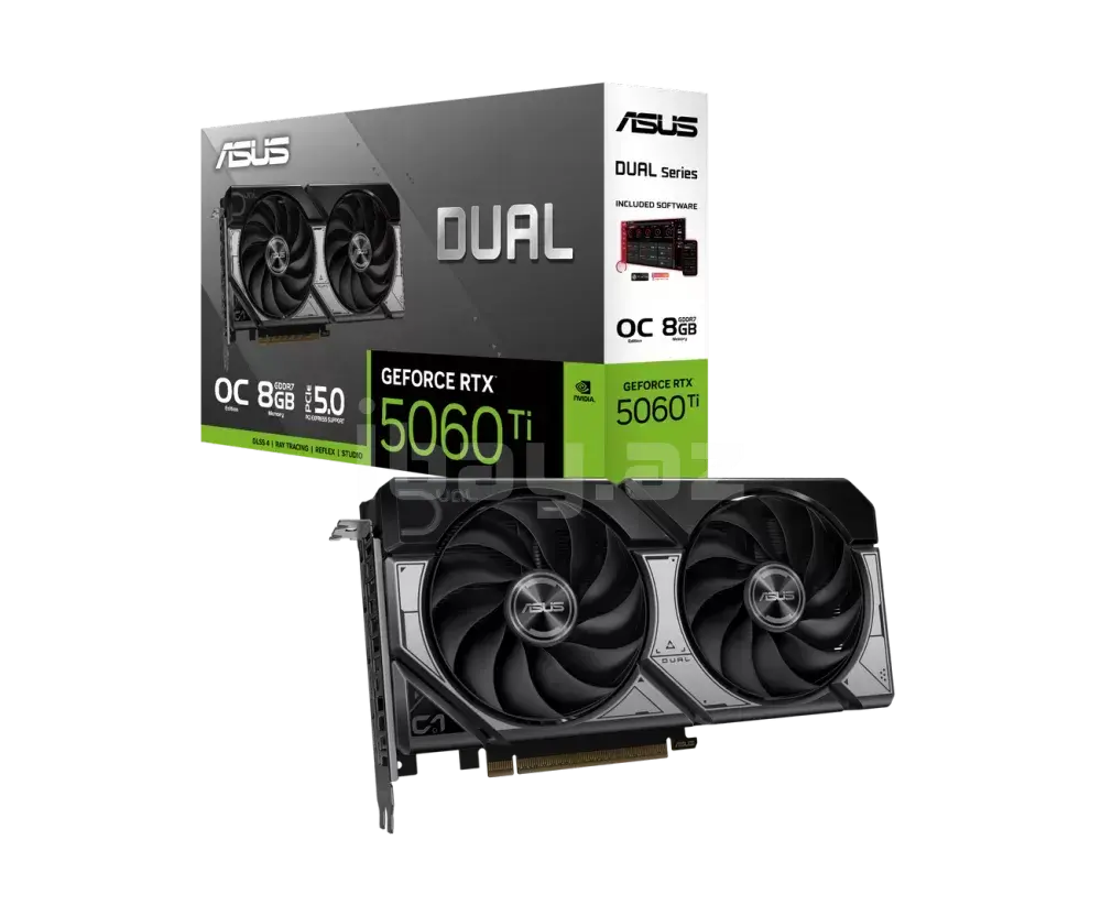 ASUS Dual GeForce RTX 5060 Ti 8GB GDDR7 OC Edition 90YV0MP2-M0NA00 Videokart