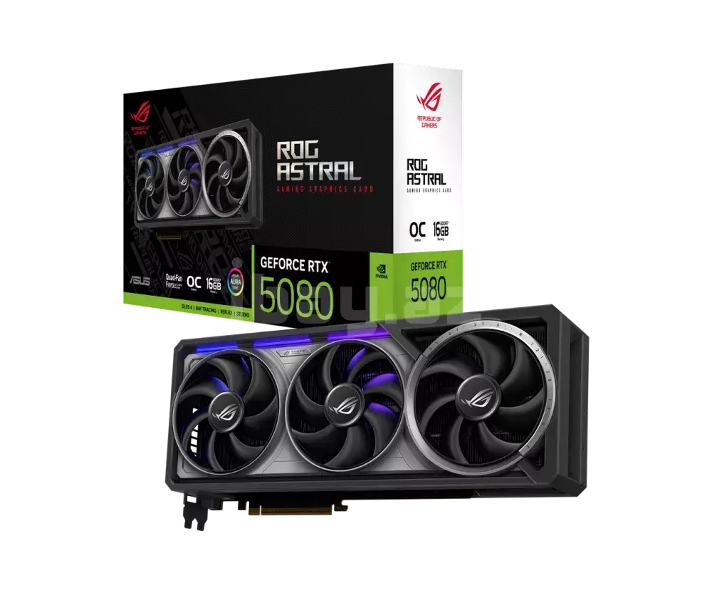 ASUS ROG Astral GeForce RTX 5080 16GB GDDR7 OC Edition Videokart