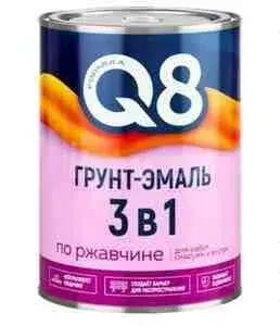 Профессиональная синтетическая краска для металла 3-в-1, 1.8 кг (полуматовая)