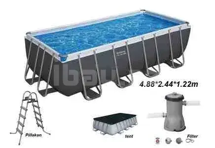Peşəkar Bestway 56670 Power Steel Hovuz Dəsti (488x244x122 sm) Rəqəmsal Konstruksiya Stabilliyi 1