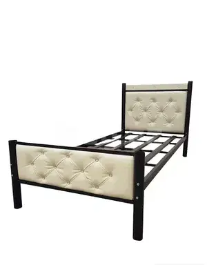 Birnəfərlik Çarpayı EFM-0166 – Qara/Bej (200x90x25 sm)