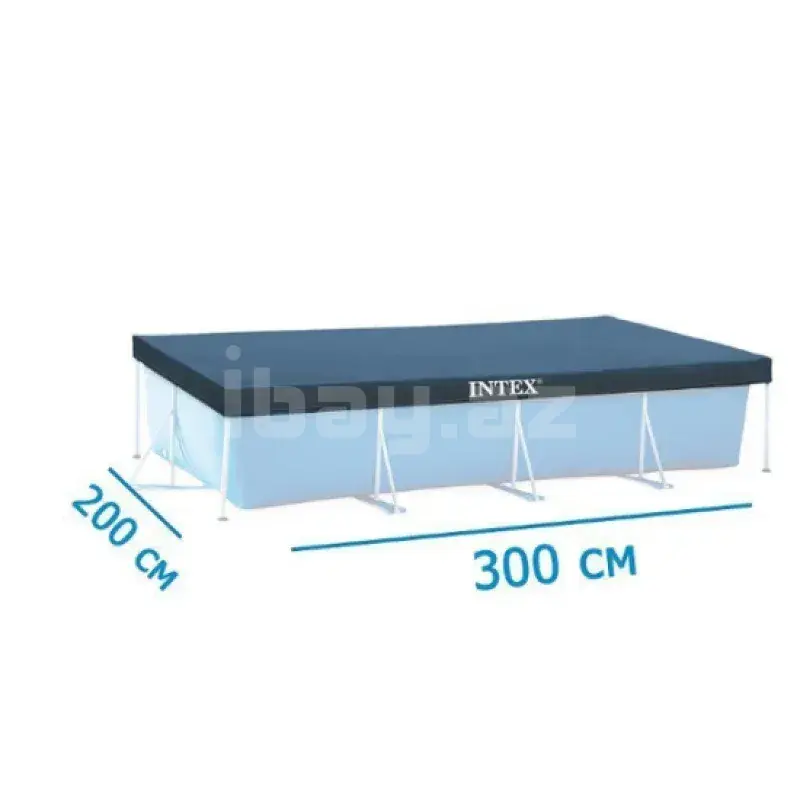 Intex 28038 тент для бассейна | покрытие для бассейна Rectangular Frame 300x200 см