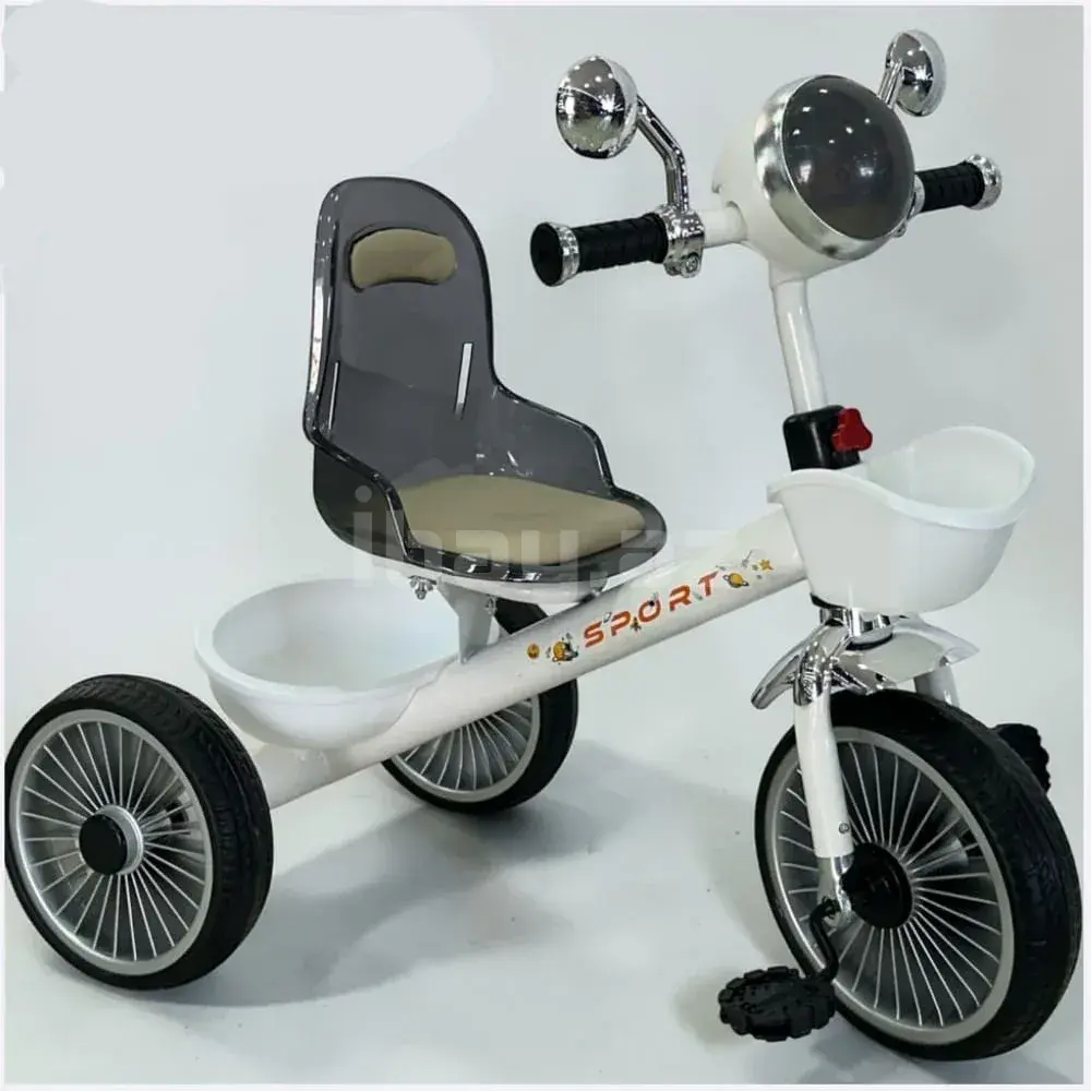 Uşaq üçtəkərli velosipedi KZ197 ağ