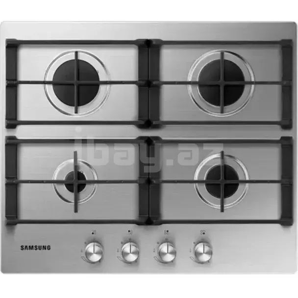 Samsung NA64H3010AS/WT Qaz Bişirmə Səthi 4 Ocaq Çuqun Barmaqlıq 60 sm 2