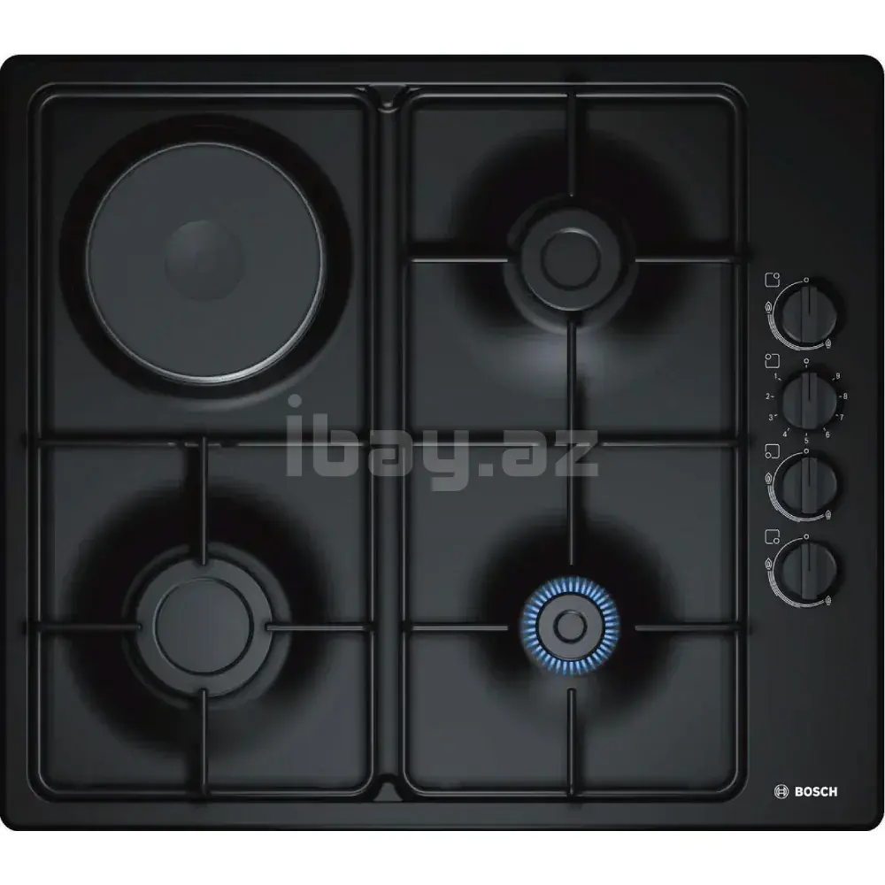 Газовая варочная панель Bosch PBY6C6B62O 4 конфорки 60 см