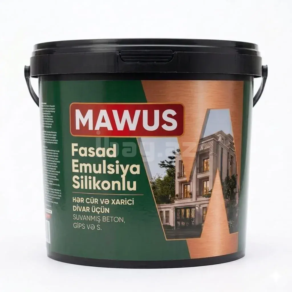 Силиконовая Фасадная Эмульсия Высокой Кроющей Способности Mawus