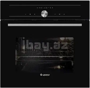 GEFEST DA 622-05 S Klasik Retro Dizaynlı Çoxfunksiyalı Quraşdırılan Elektrik Sobası, Antrasit