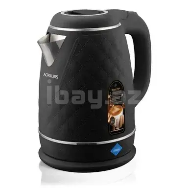 ΠΠ»Π΅ΠΊΡΡΠΈΡΠ΅ΡΠΊΠΈΠΉ Π§Π°ΠΉΠ½ΠΈΠΊ Ackiliss ACL-7978 Black ΠΈΠ· ΠΠ΅ΡΠΆΠ°Π²Π΅ΡΡΠ΅ΠΉ Π‘ΡΠ°Π»ΠΈ, Π§Π΅ΡΠ½ΡΠΉ