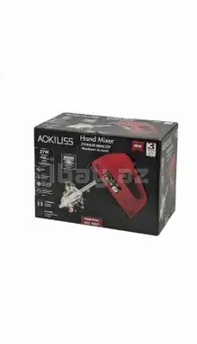 Əl Mikseri Ackiliss ACL-6653 Red Elektrikli Qırmızı Yumurta Çalan və Xəmir Yoğuran