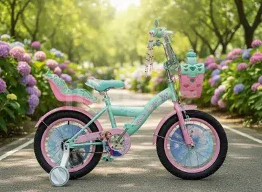 Uşaq Velosipedi ABC 16" Çəhrayı/Bənövşəyi Kombinasiyalı