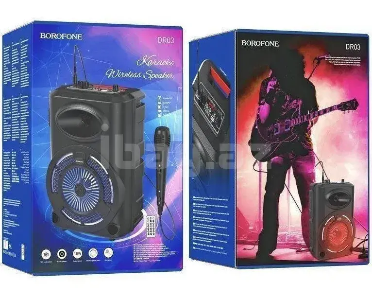 Borofone DR03 Портативная Bluetooth колонка | 10W аудиосистема с LED-подсветкой