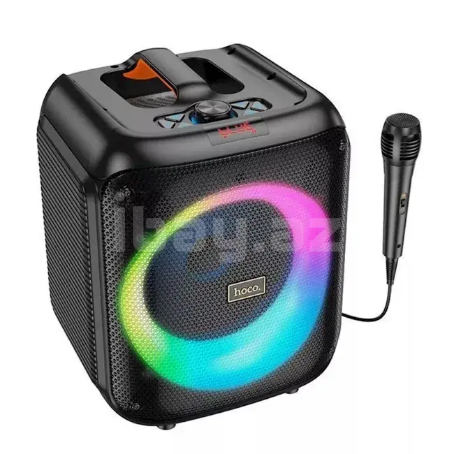 HOCO HA1 Graceful Караоке-Колонка 45W RGB с Проводным Микрофоном