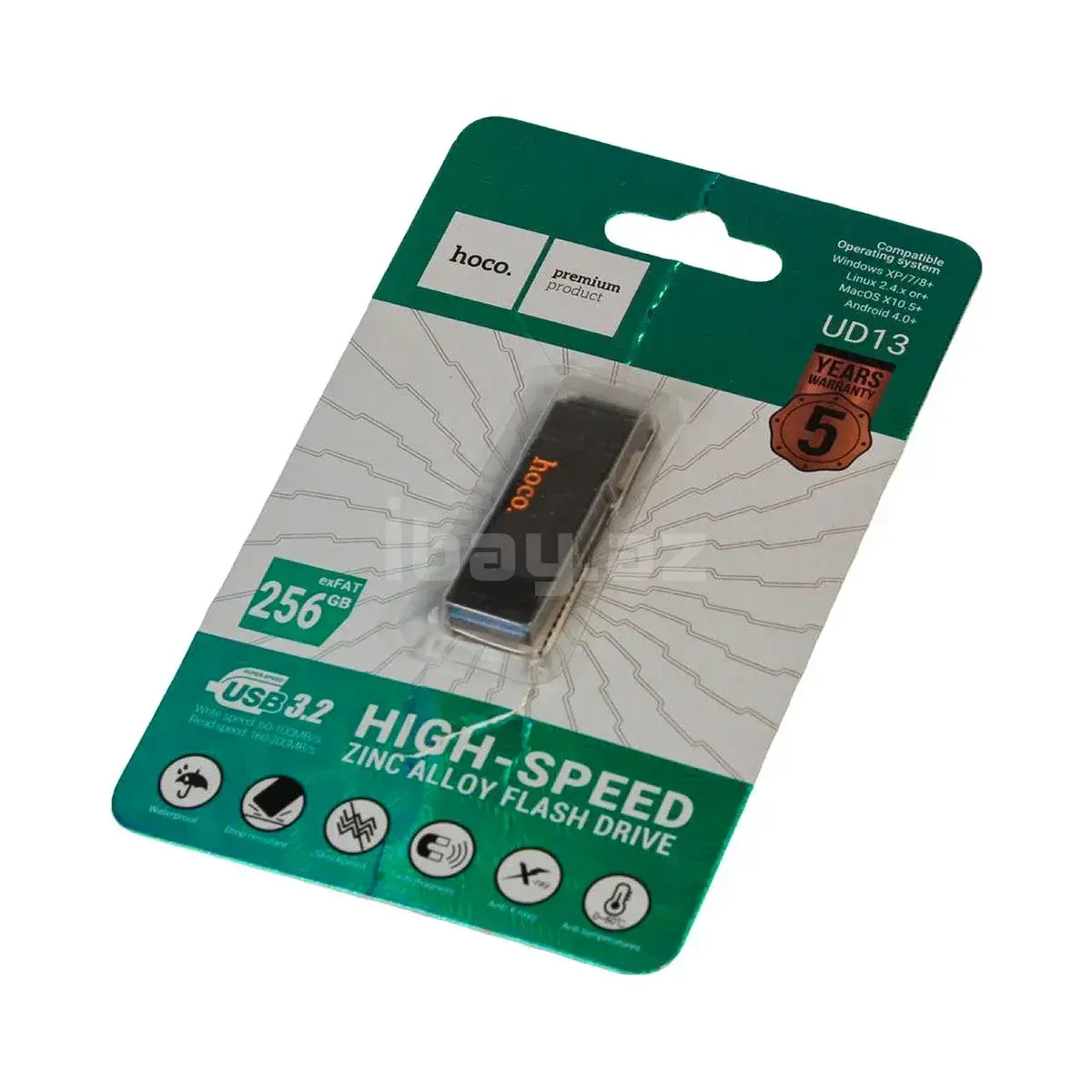 HOCO UD13 256GB USB 3.2 Yüksək Sürətli Flash Yaddaş