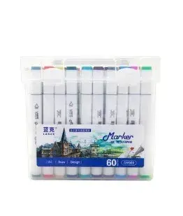 PRC LK909-60 İkitərəfli Flomaster Dəsti