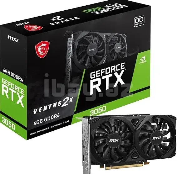 MSI GeForce RTX 3050 VENTUS 2X E 6G OC Видеокарта