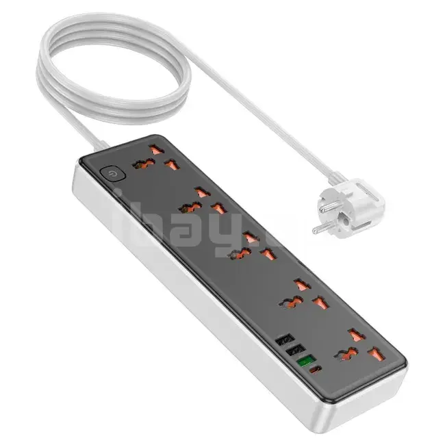 Hoco AC14A 5 Rozetkalı 30W Universal Elektrik Uzadıcısı 2