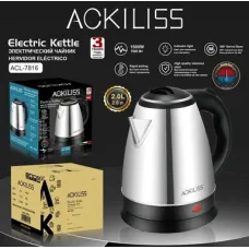 Ackiliss ACL-7816 2.0L 1500W Paslanmayan Polad Elektrik Çaydanı