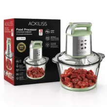 Ackiliss ACL-96656 300W Paslanmaz Polad Bıçaqlı Mətbəx Doğrayıcısı (Rondo)