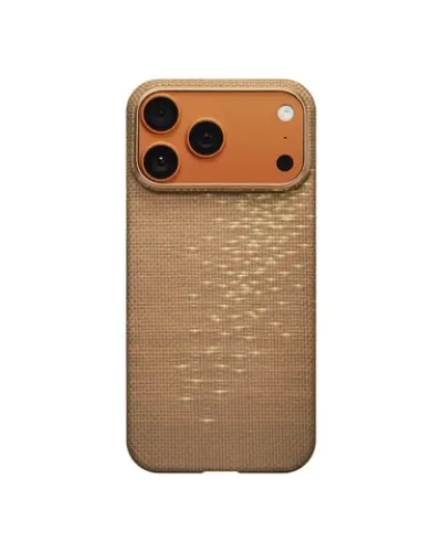Apple iPhone 17 Pro Max üçün Pitaka Golden Glint PitaTap Qoruyucu Qab, Qızılı
