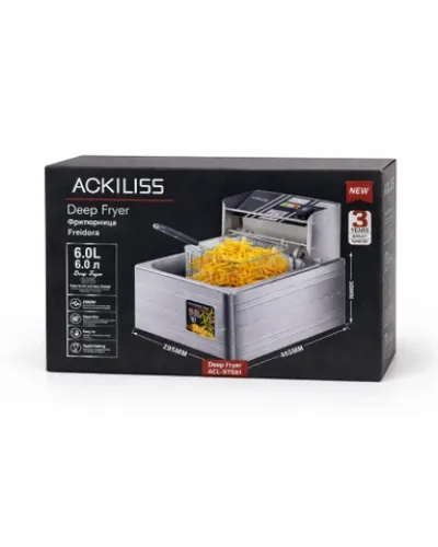 Fritöz Ackiliss ACL-97581 Deep Fryer 2500W Peşəkar Kartof Qızardan Aparat