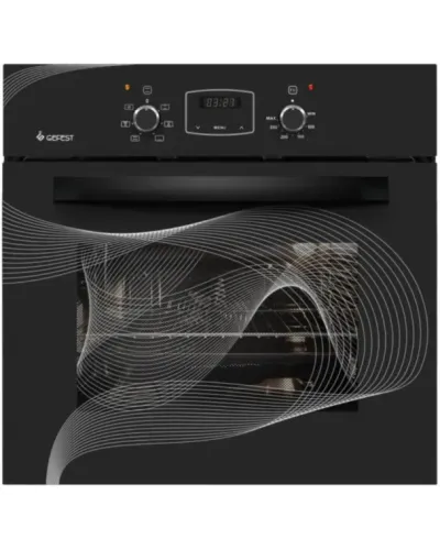 GEFEST 622-02 К26 Quraşdırılan Elektrikli Soba, Qara Şüşə Sensorlu