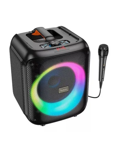 HOCO HA1 Graceful Karaoke Dinamik 45W RGB və Simli Mikrofon