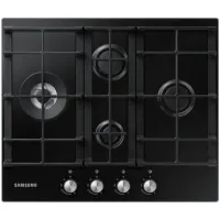 Samsung NA64H3030BK/WT Quraşdırılan Qaz Bişirmə Səthi 4 Ocaq Şüşə Səth Wok Dəstəyi