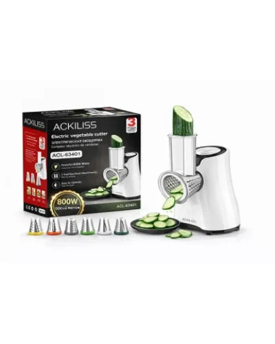 Tərəvəz Doğrayıcı Ackiliss ACL-63401 800W Yüksək Güclü Mətbəx Rondosu