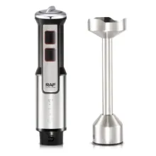 Əl Blenderi RAF R.307 Silver Elektrikli Gümüşü Paslanmaz Polad Gövdəli Püre və Smuzi Qarışdırıcı