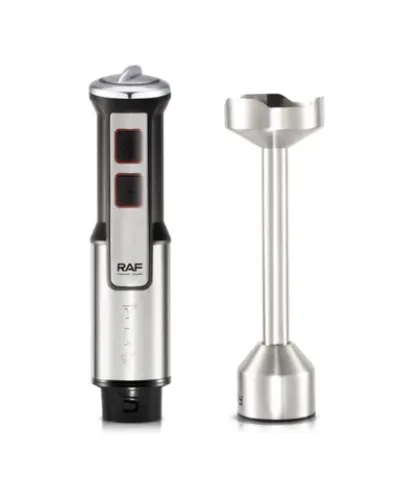 Əl Blenderi RAF R.307 Silver Elektrikli Gümüşü Paslanmaz Polad Gövdəli Püre və Smuzi Qarışdırıcı