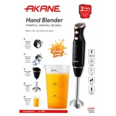 Əl Blenderi Akane A.793B 1550W Yüksək Güclü Paslanmaz Polad Bıçaqlı Professional Püre və Smuzi Qarışdırıcı