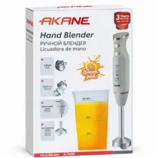 Əl Blenderi Akane A.793W 700 ml Ölçü Stəkanlı Paslanmaz Polad Bıçaqlı Elektrikli Püre və Smuzi Qarışdırıcı