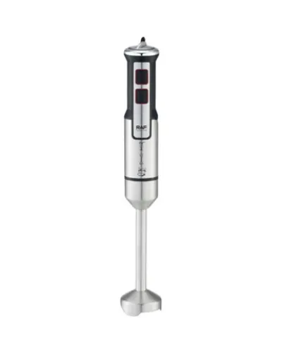 Əl Blenderi RAF R.307 Silver Elektrikli Gümüşü Paslanmaz Polad Gövdəli Püre və Smuzi Qarışdırıcı